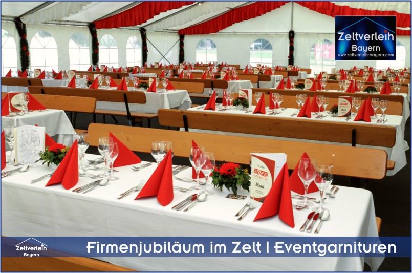 Firmenjubiläum im Zelt Zeltverleih Oberbayern