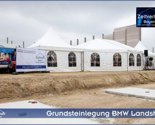Grundsteinlegung BMW Zeltverleih Oberbayern
