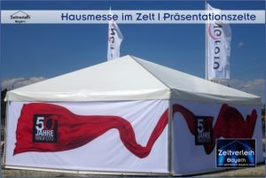 Hausmesse im Zelt Zeltverleih Oberbayern