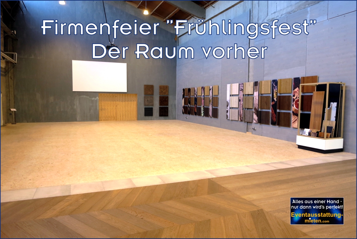 Wir machen Ihr Firmengebäude zur Eventlocation in Bayern Leerer Ausstellungraum wird zur Eventlocation